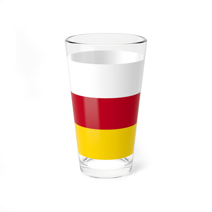 Flag of North Ossetia (Russia) Pint Glass 16oz