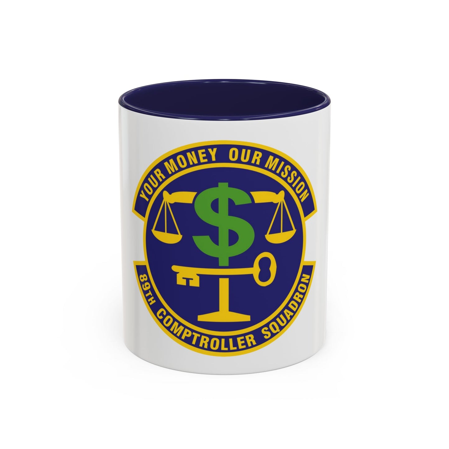 89th Comptroller Squadron (U.S. Air Force) Accent Coffee Mug