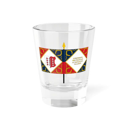 Drapeau du bataillon valaisan (Switzerland) Shot Glass 1.5oz