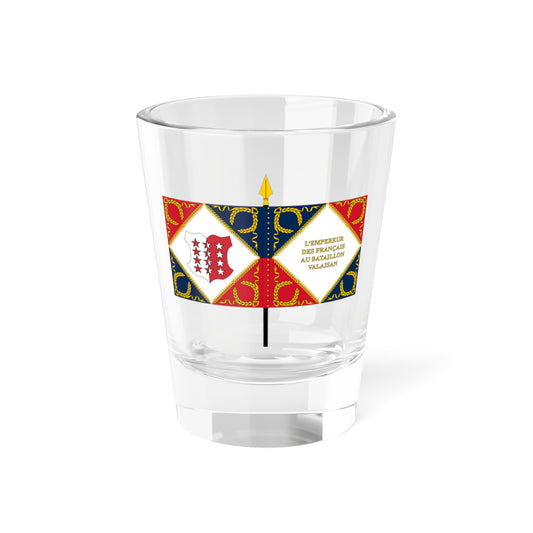 Drapeau du bataillon valaisan (Switzerland) Shot Glass 1.5oz