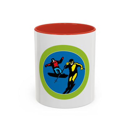 Snow Sports (Boy Scout Merit Badge) Accent Coffee Mug