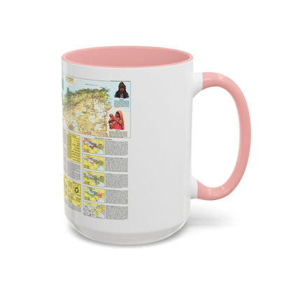 Middle East - The Peoples 2 (1972) (Map) Accent Coffee Mug