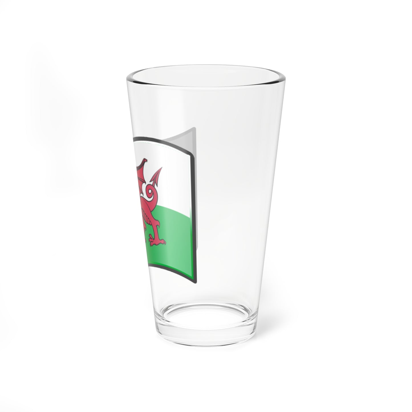 Nuvola Welsh flag (United Kingdom) Pint Glass 16oz