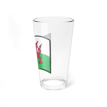 Nuvola Welsh flag (United Kingdom) Pint Glass 16oz