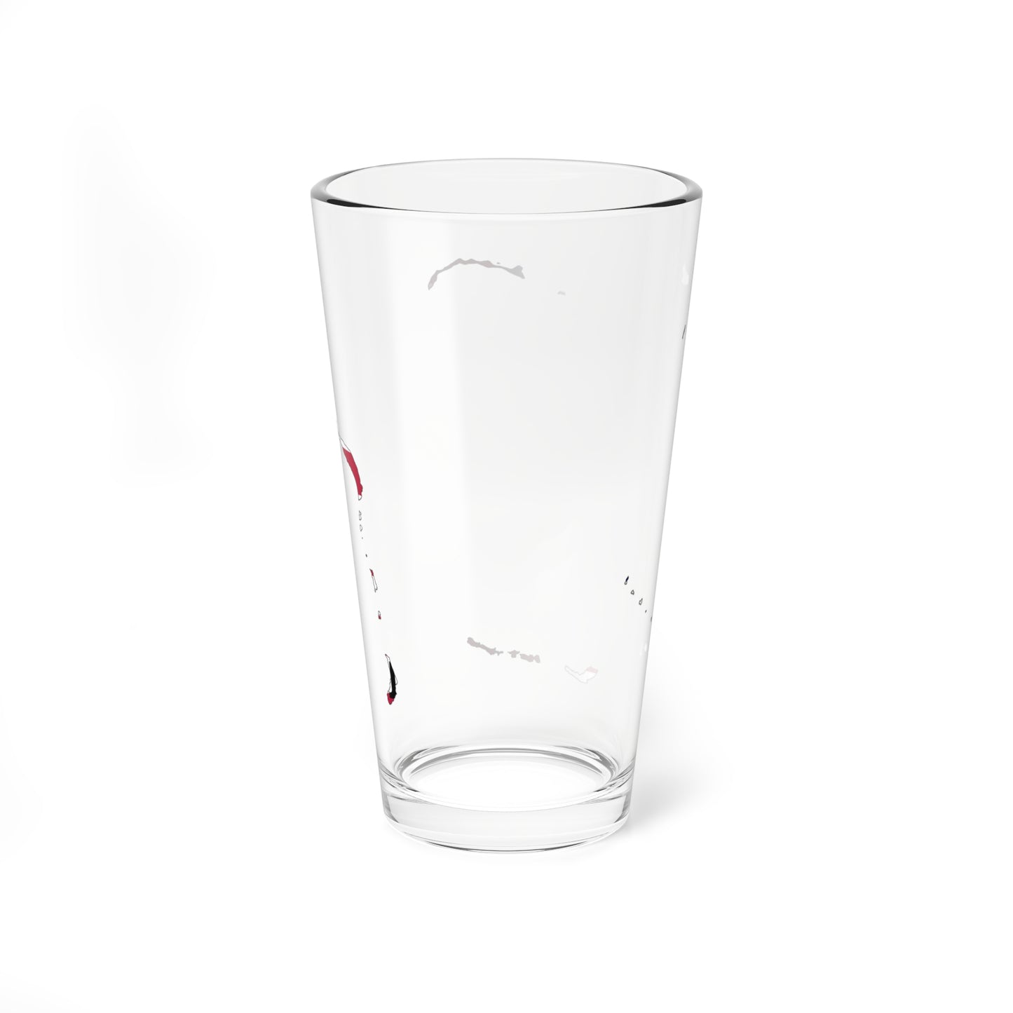 Bikini Atoll Flag Map (Marshall Islands) Pint Glass 16oz