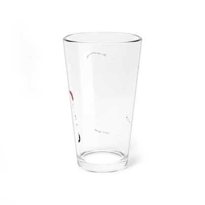Bikini Atoll Flag Map (Marshall Islands) Pint Glass 16oz