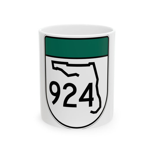 Free Florida 924 (Florida) (Road Sign) White Coffee Mug