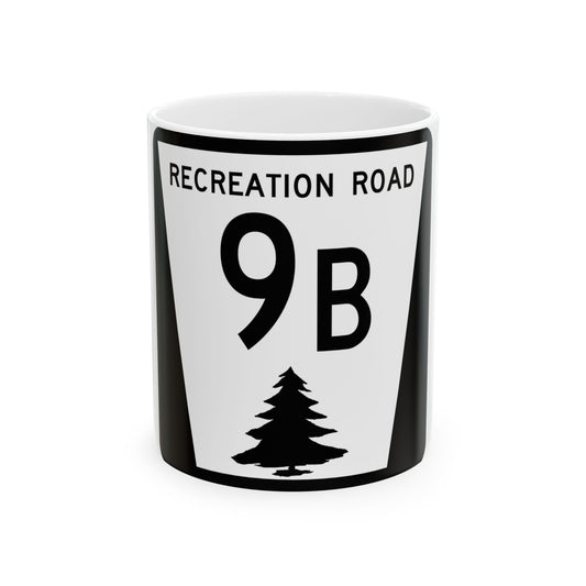 N REC 9B (Nebraska) (Road Sign) White Coffee Mug