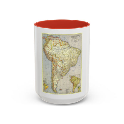 South America (1937) (Map) Accent Coffee Mug