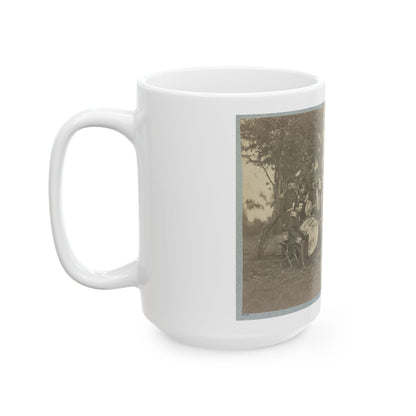 Elmira Cornet Band,  Thirty-Third Regiment, Of The New York State Volunteers, July 1861 (U.S. Civil War) White Coffee Mug