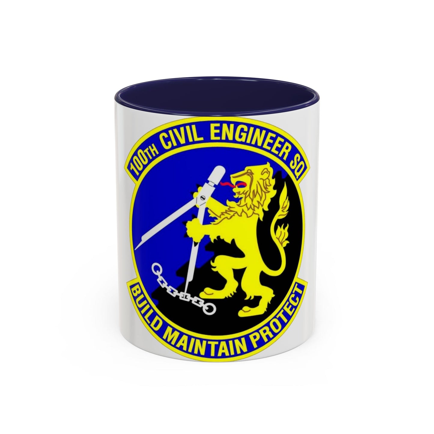 100 Civil Engineer Squadron USAFE (U.S. Air Force) Accent Coffee Mug