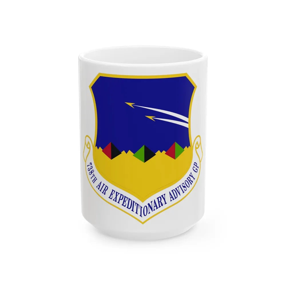 738th Air Expeditionary Advisory Group (U.S. Air Force) White Coffee Mug-15oz-Go Mug Yourself