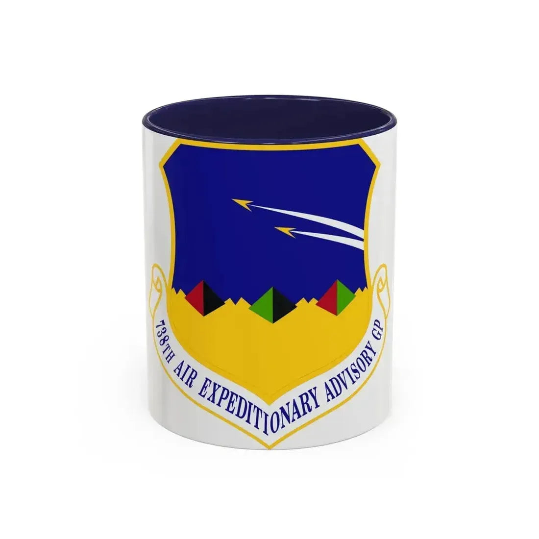 738th Air Expeditionary Advisory Group (U.S. Air Force) Accent Coffee Mug 11oz Navy - Go Mug Yourself
