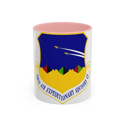 738th Air Expeditionary Advisory Group (U.S. Air Force) Accent Coffee Mug 11oz Pink - Go Mug Yourself