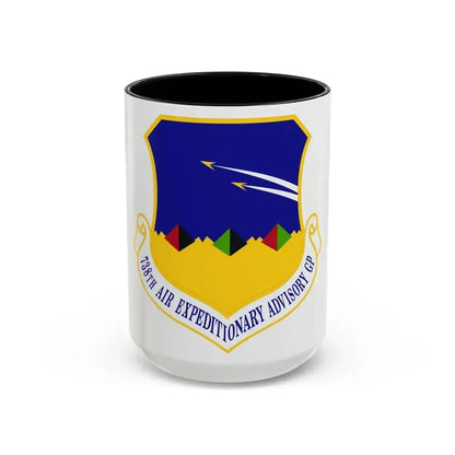 738th Air Expeditionary Advisory Group (U.S. Air Force) Accent Coffee Mug 15oz Black - Go Mug Yourself