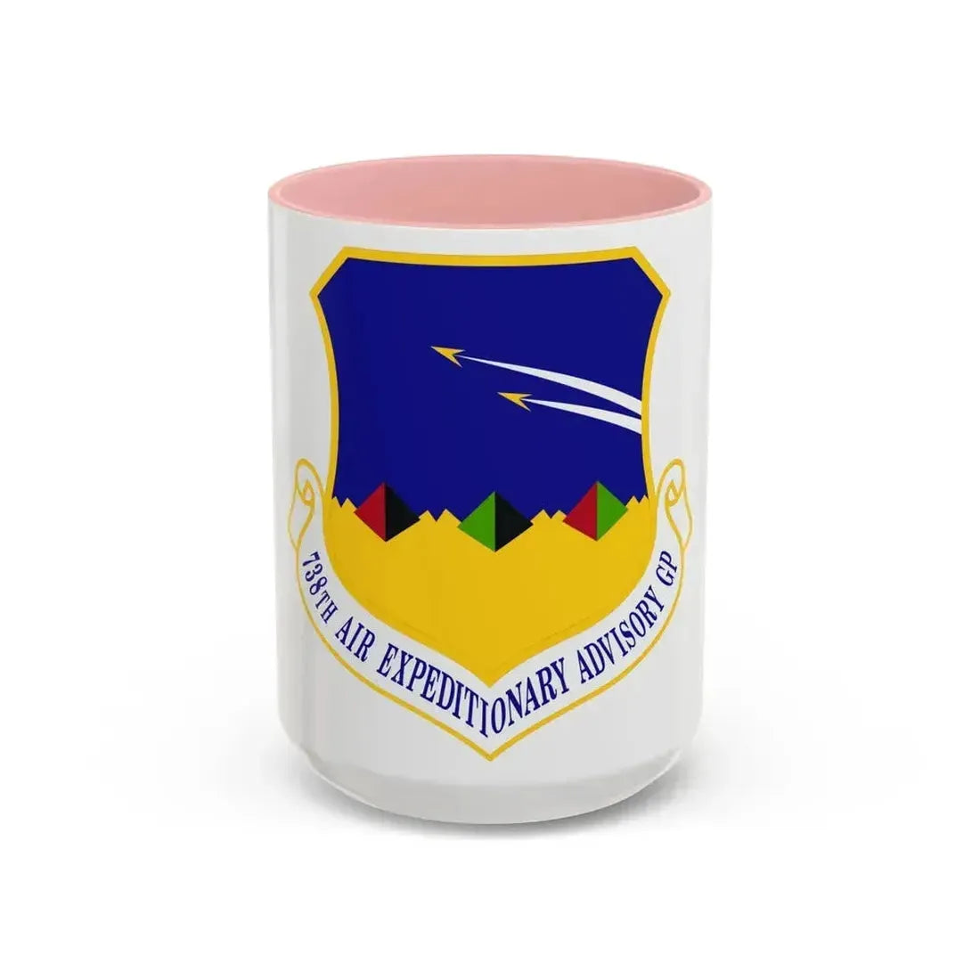 738th Air Expeditionary Advisory Group (U.S. Air Force) Accent Coffee Mug 15oz Pink - Go Mug Yourself