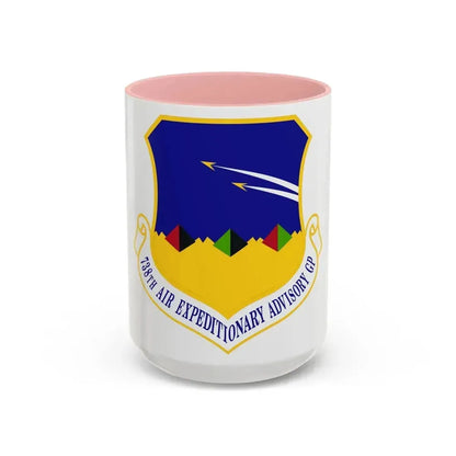 738th Air Expeditionary Advisory Group (U.S. Air Force) Accent Coffee Mug 15oz Pink - Go Mug Yourself
