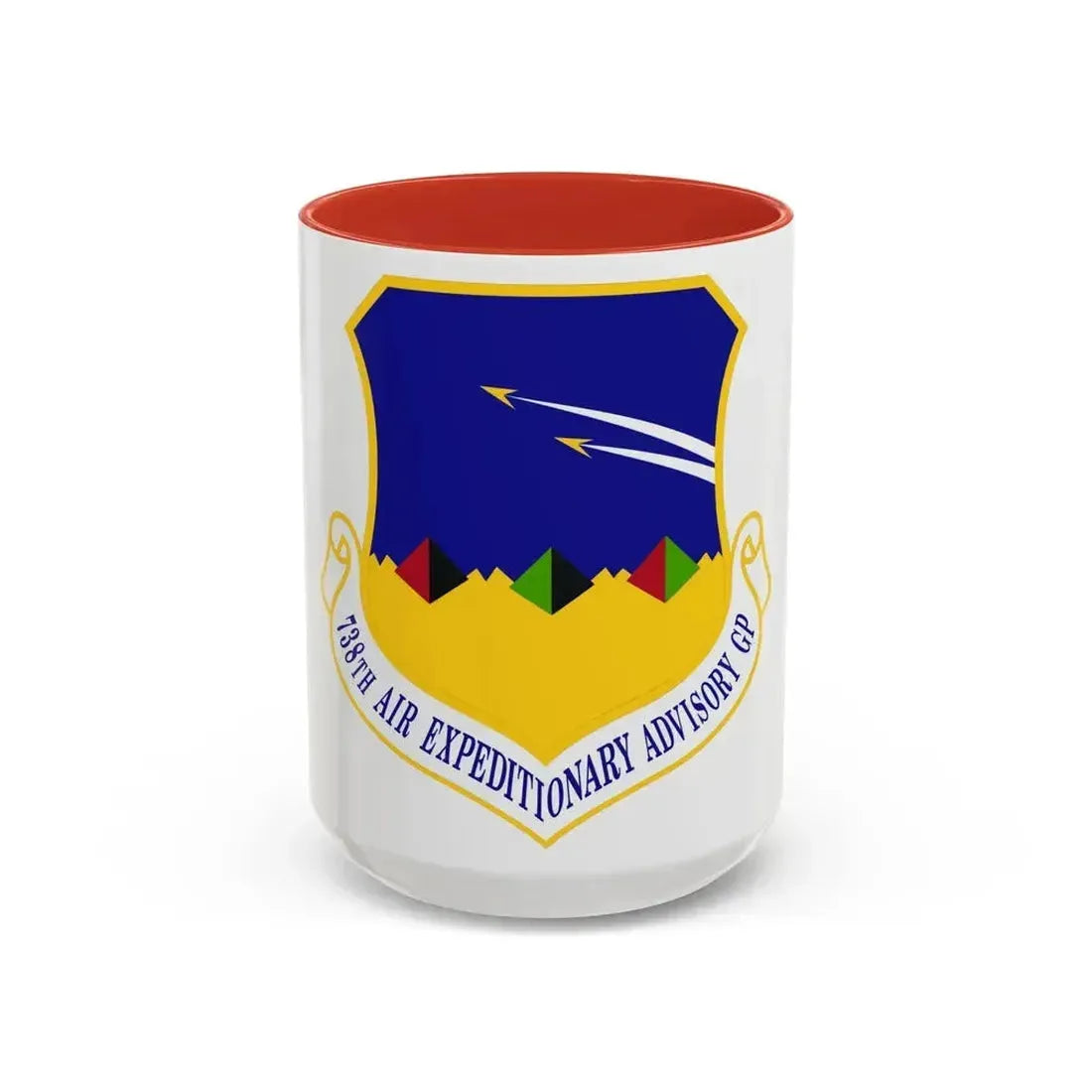738th Air Expeditionary Advisory Group (U.S. Air Force) Accent Coffee Mug 15oz Red - Go Mug Yourself