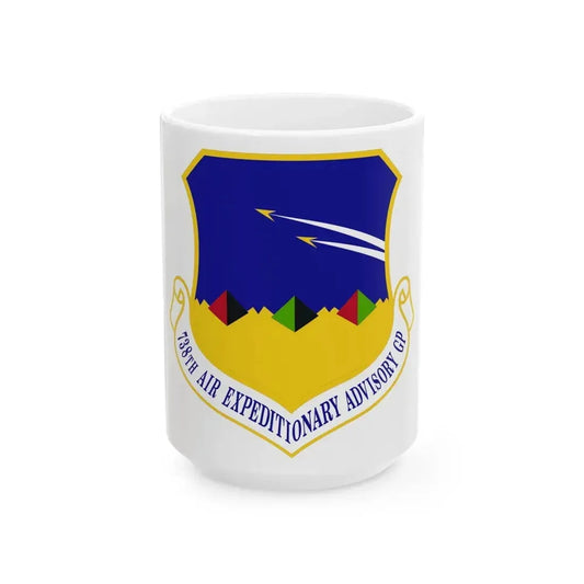 738th Air Expeditionary Advisory Group (U.S. Air Force) White Coffee Mug 15oz - Go Mug Yourself