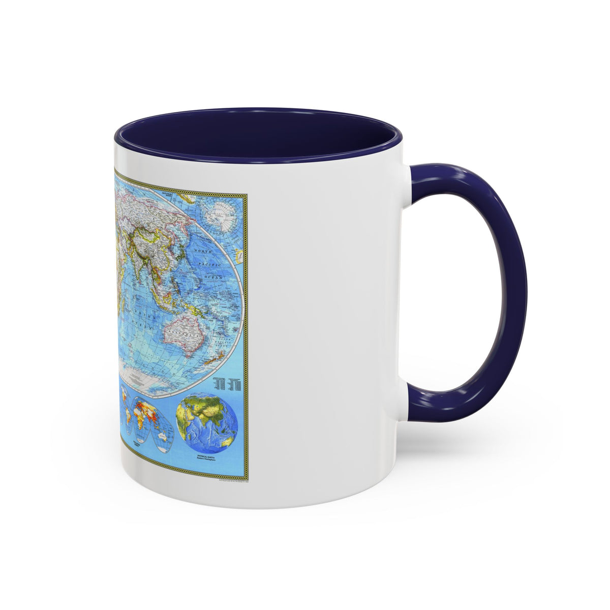 World Map - Political (1994) (Map) Accent Coffee Mug