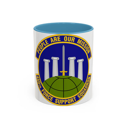 460 Force Support Squadron AFSPC (U.S. Air Force) Accent Coffee Mug