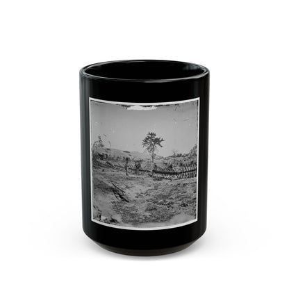 Atlanta, Georgia. Confederate Fortifications (Shown Is George N. Barnard, Photographer And His Dark Room) (U.S. Civil War) Black Coffee Mug