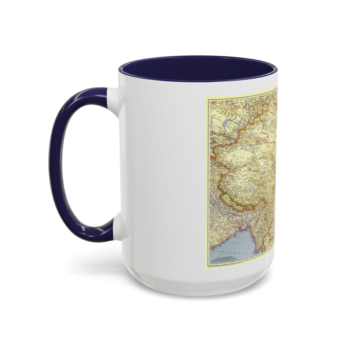 China (1945) (Map) Accent Coffee Mug