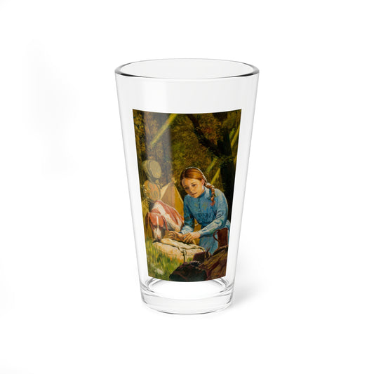 Squanto and the Miracle of Thanksgiving, interior illustrations (20), 2012 (Magazine Illustration) Pint Glass 16oz