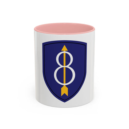 8th Infantry Division patch (U.S. Army) Accent Coffee Mug