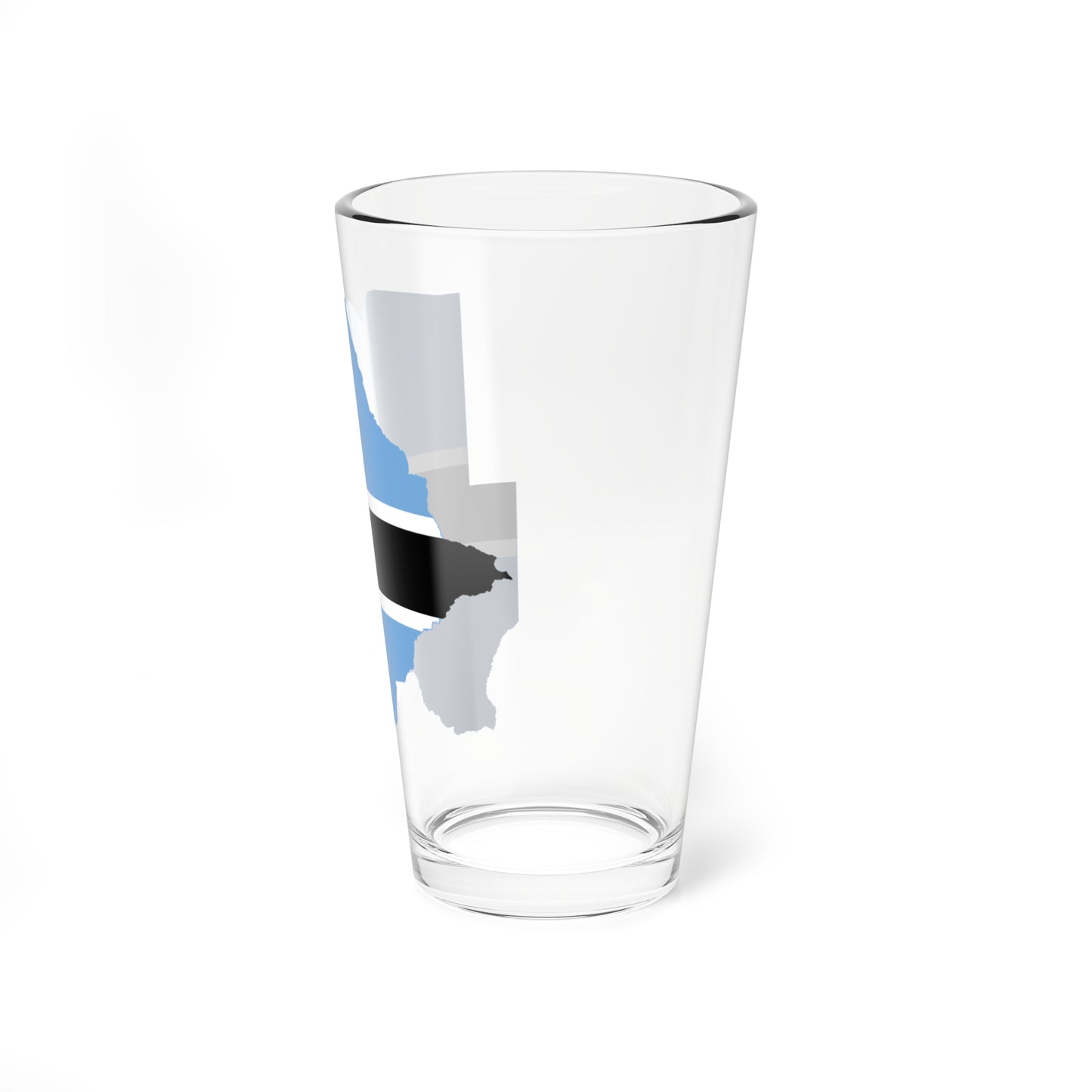 Flag map of Botswana (Botswana) Pint Glass 16oz