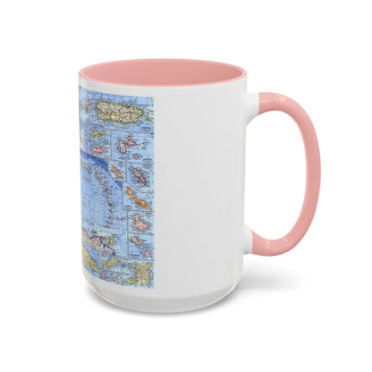 West Indies (1962) (Map) Accent Coffee Mug-Go Mug Yourself