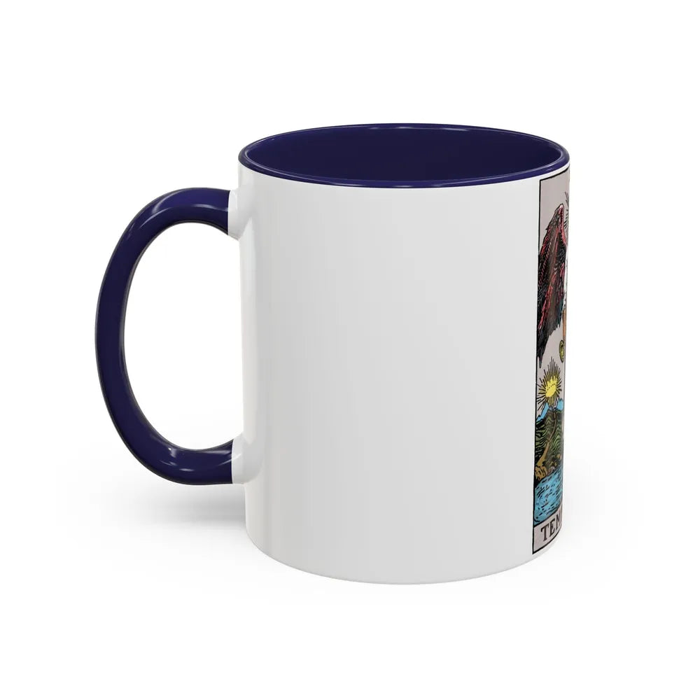 Temperance (Tarot Card) Accent Coffee Mug-Go Mug Yourself