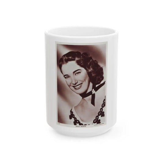 Julia Adams #188 (Vintage Female Icon) White Coffee Mug-15oz-Go Mug Yourself