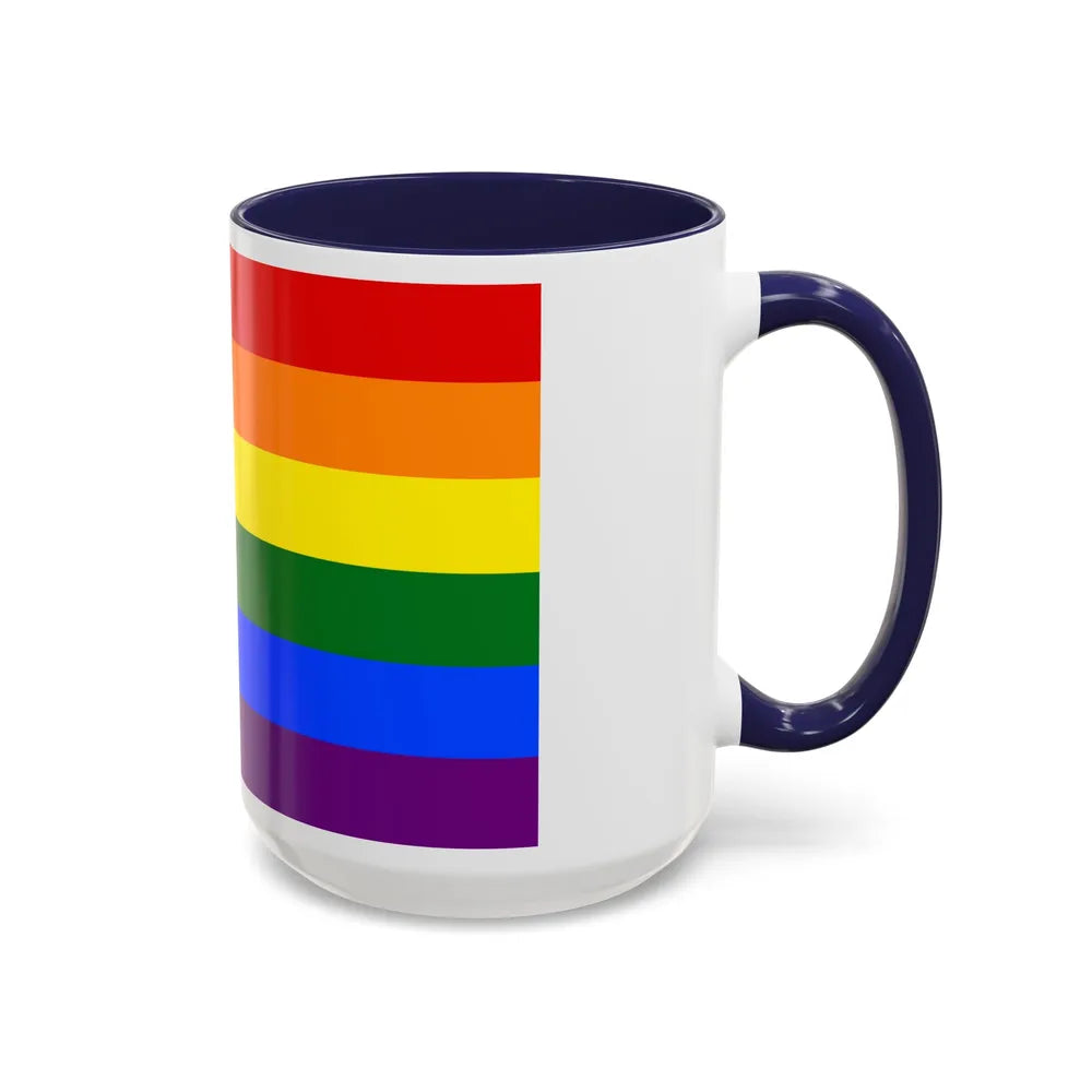 Gay Pride Pride Flag - Accent Coffee Mug-Go Mug Yourself