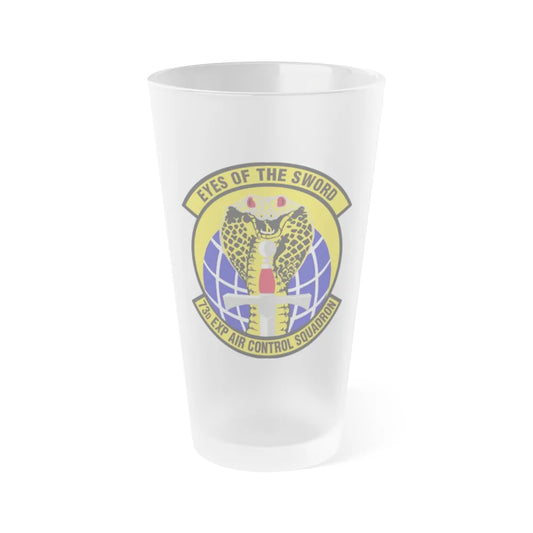 73d Expeditionary Air Control Squadron (U.S. Air Force) Frosted Pint Glass 16oz-Go Mug Yourself