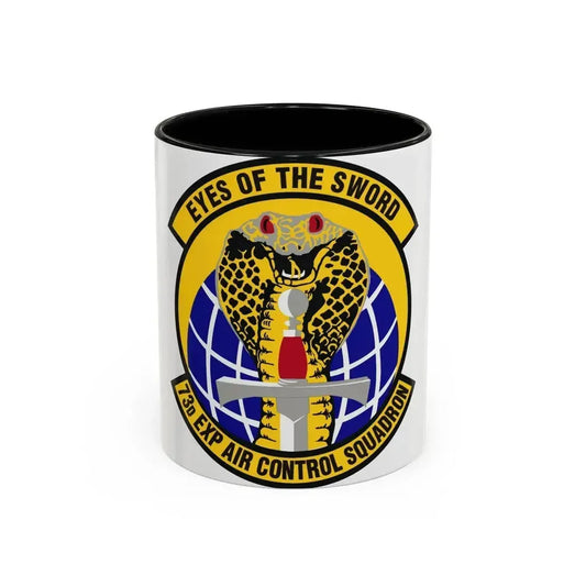 73d Expeditionary Air Control Squadron (U.S. Air Force) Accent Coffee Mug 11oz Black - Go Mug Yourself