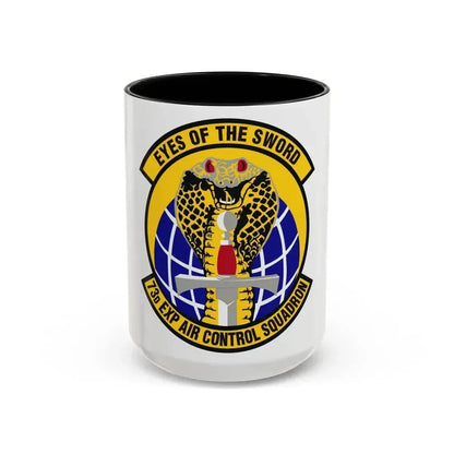 73d Expeditionary Air Control Squadron (U.S. Air Force) Accent Coffee Mug 15oz Black - Go Mug Yourself