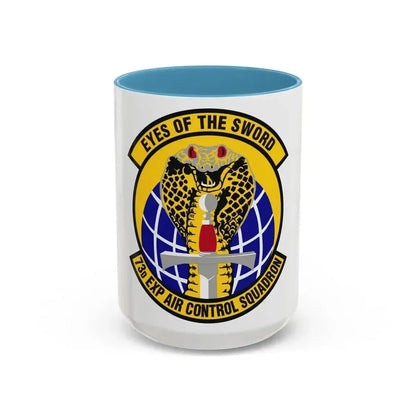 73d Expeditionary Air Control Squadron (U.S. Air Force) Accent Coffee Mug 15oz Light Blue - Go Mug Yourself