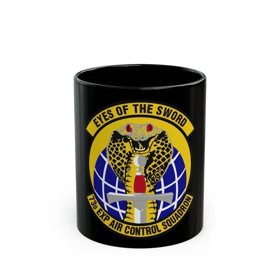 73d Expeditionary Air Control Squadron (U.S. Air Force) Black Coffee Mug 11oz - Go Mug Yourself