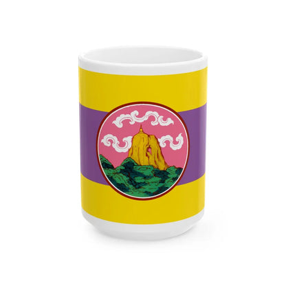 Flag of Phatthalung Province Thailand - White Coffee Mug-15oz-Go Mug Yourself