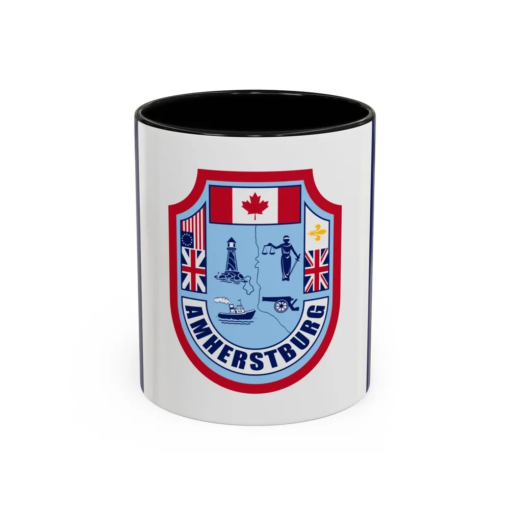 Flag of Amherstburg Canada - Accent Coffee Mug-11oz-Black-Go Mug Yourself