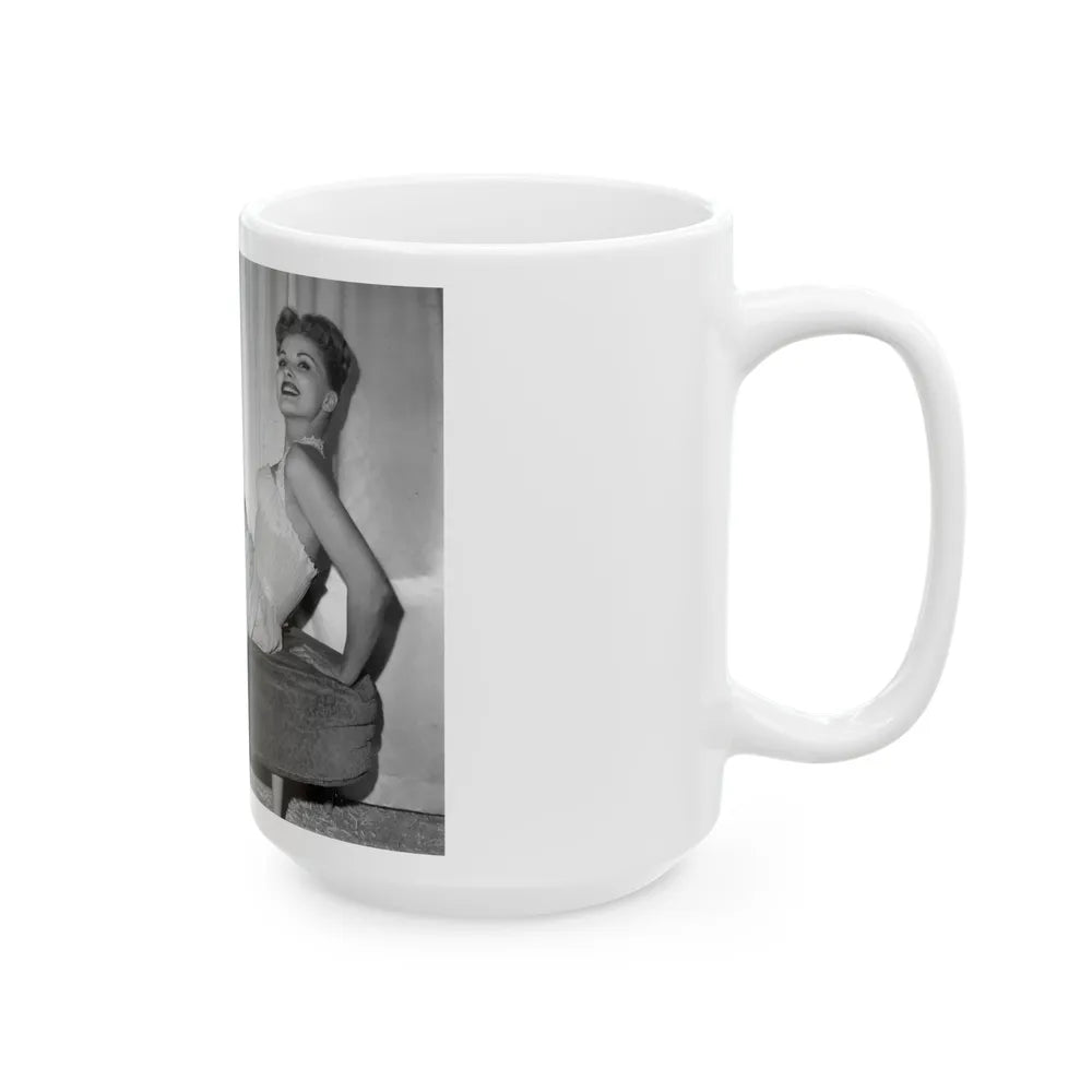 Debra Paget #457 (Vintage Female Icon) White Coffee Mug-Go Mug Yourself