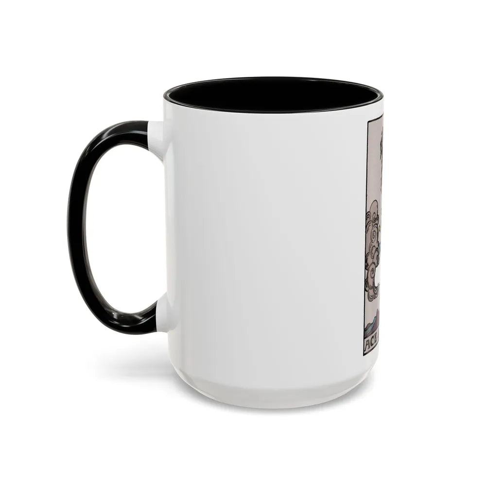 The Ace of Swords (Tarot Card) Accent Coffee Mug-Go Mug Yourself