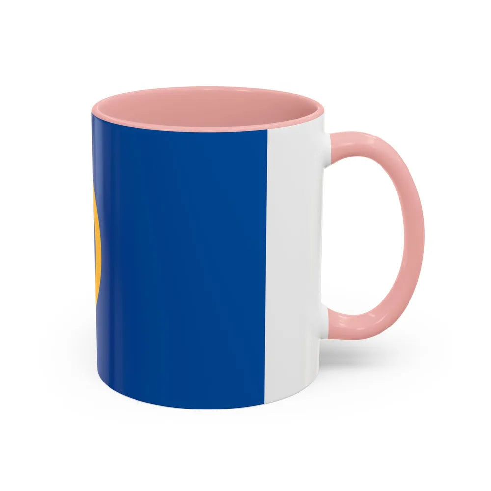 Flag of Calne UK - Accent Coffee Mug-Go Mug Yourself