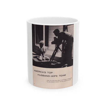 Eve Meyer #23 (Vintage Female Icon) White Coffee Mug-11oz-Go Mug Yourself