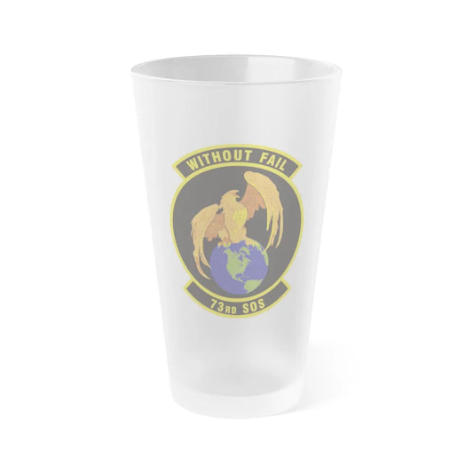 73rd Special Operations Squadron (U.S. Air Force) Frosted Pint Glass 16oz-16oz-Frosted-Go Mug Yourself