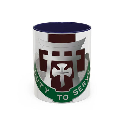 74 Field Hospital (U.S. Army) Accent Coffee Mug-11oz-Navy-Go Mug Yourself