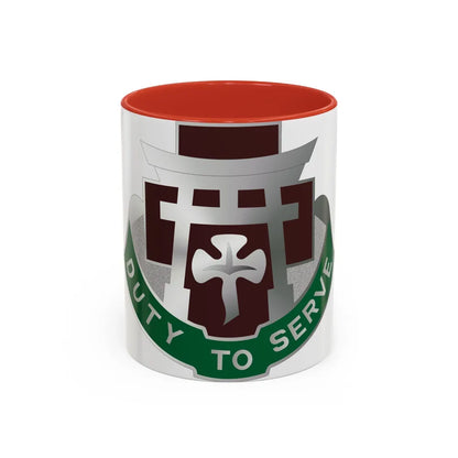 74 Field Hospital (U.S. Army) Accent Coffee Mug-11oz-Red-Go Mug Yourself