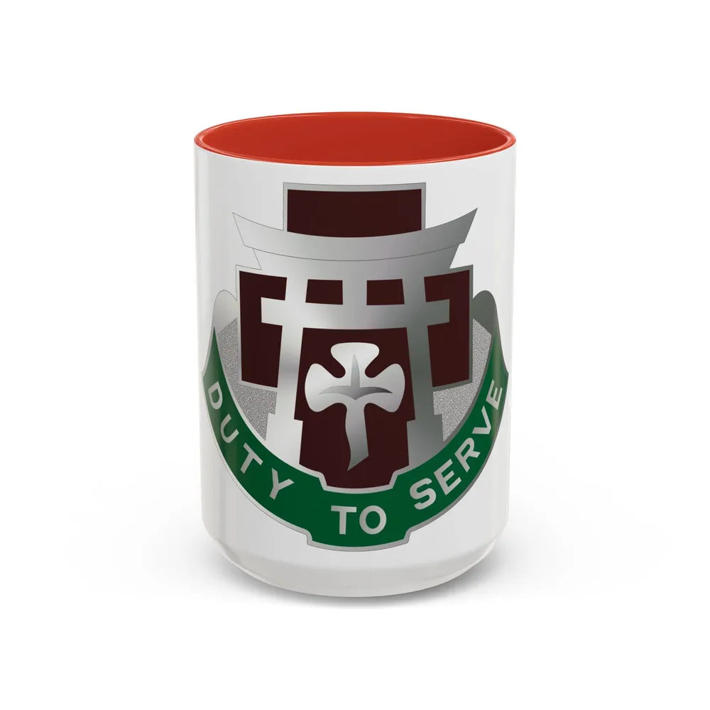 74 Field Hospital (U.S. Army) Accent Coffee Mug-15oz-Red-Go Mug Yourself