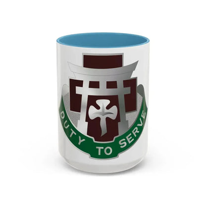 74 Field Hospital (U.S. Army) Accent Coffee Mug 15oz Light Blue - Go Mug Yourself